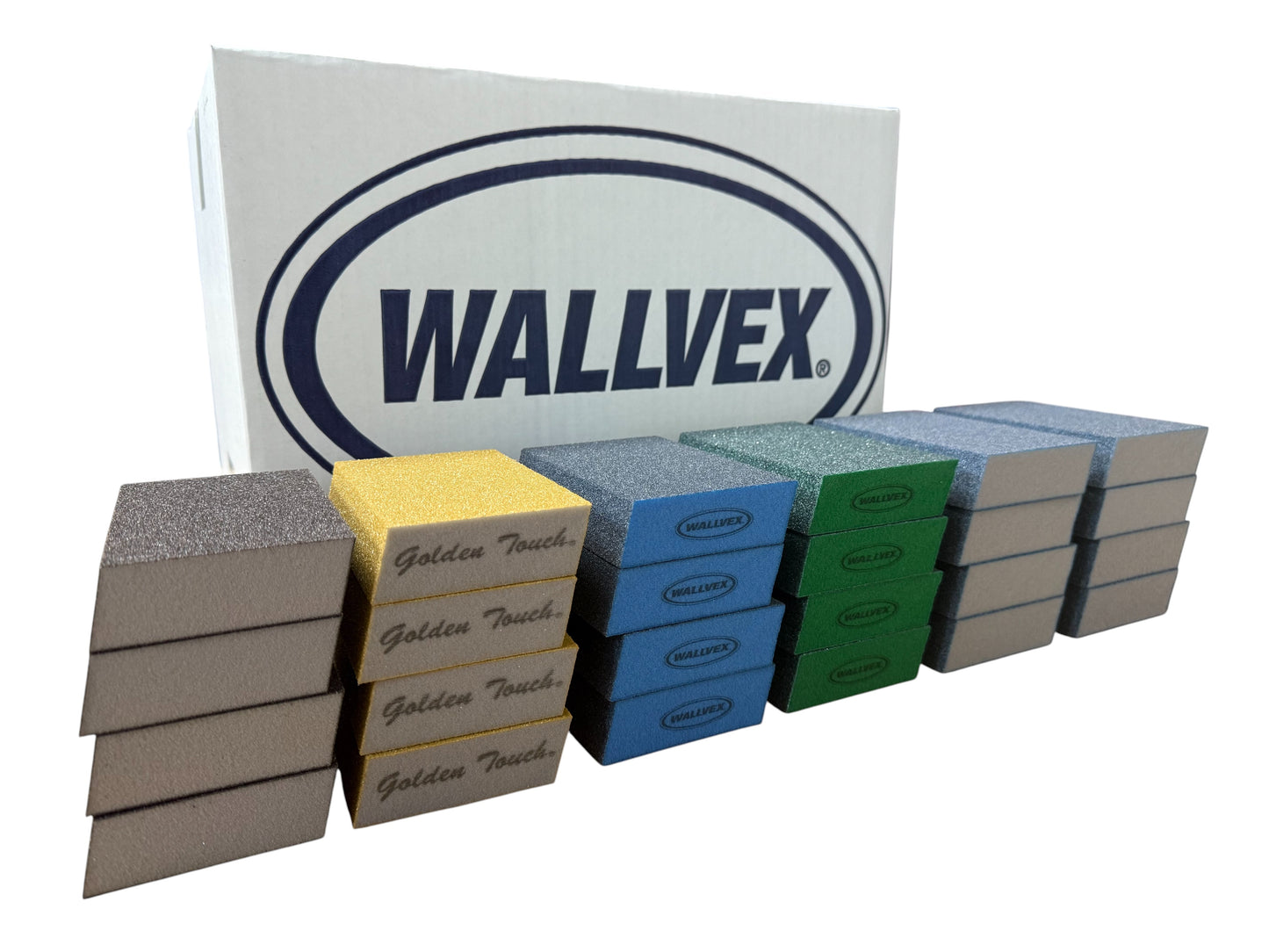 Sculptor's Sampler Dual Angle Drywall Sanding Sponge Variety - Med/Fine Grit, 24 Count