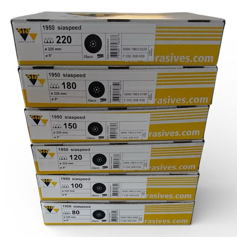 grit variants for Sia Abrasives 1950 Disc
